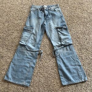 Stylish Denim Cargo Jeans